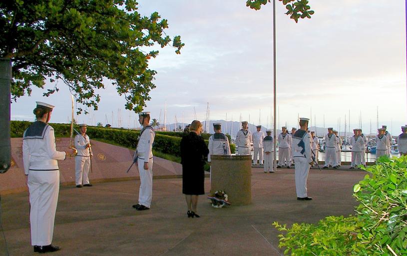 Dawn Service at the Battle of the Coral Sea Memorial - ANZAC Park Townsville 