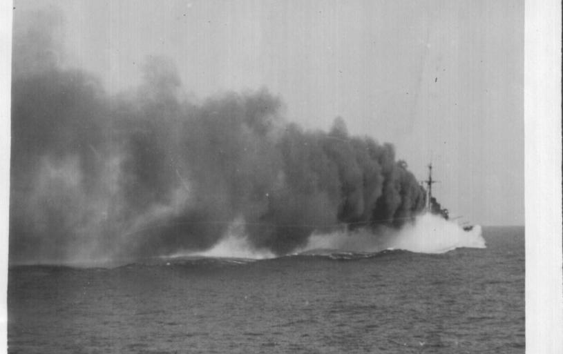 HMS AJAX Smoke Screen