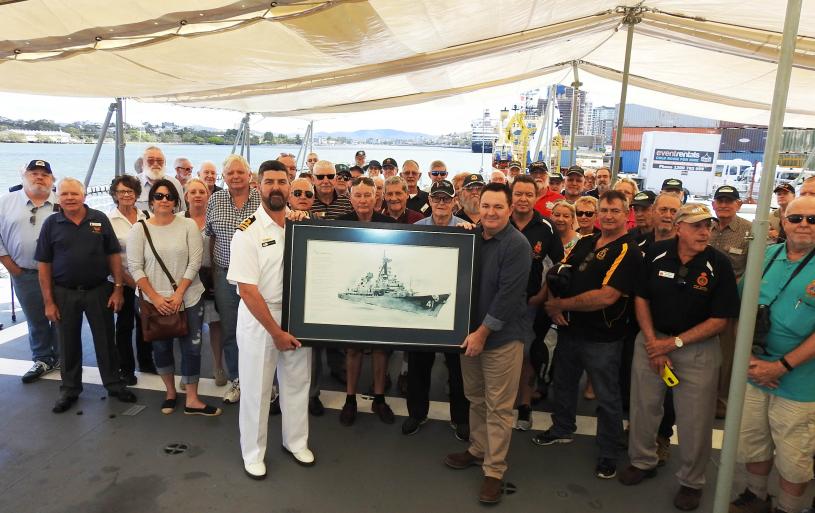 NAA Visit and Presentation to HMAS Brisbane (III)