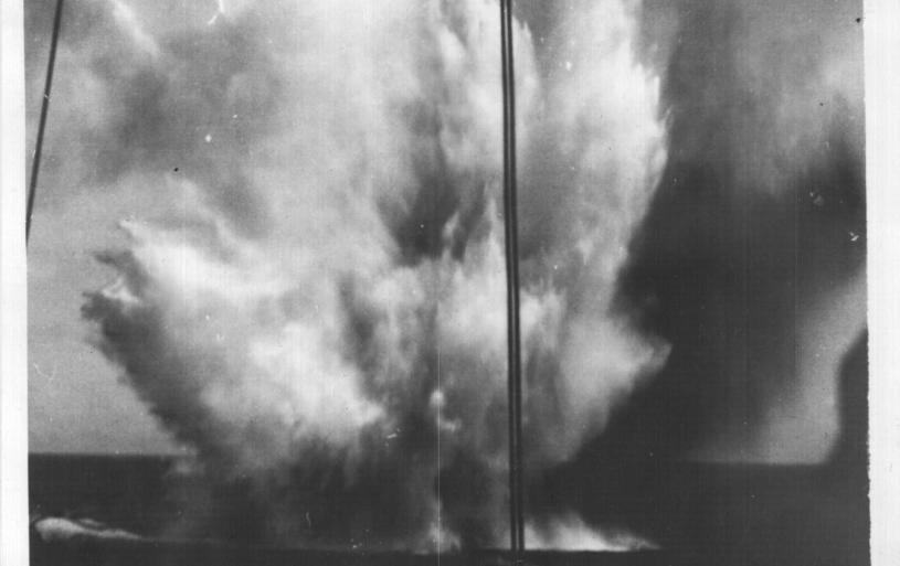 German bombs in the Mediterranean Sea, 1941
