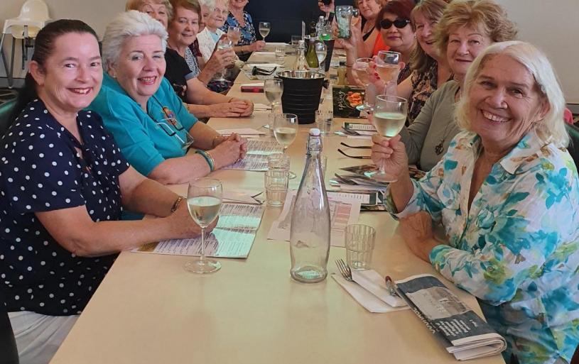 Our ladies enjoying the luncheon get-together 