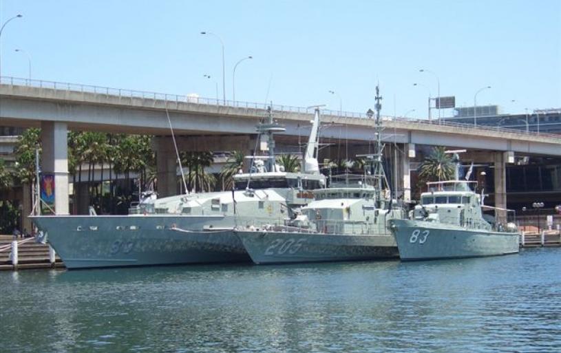 Three classes of RAN Patrol Boats